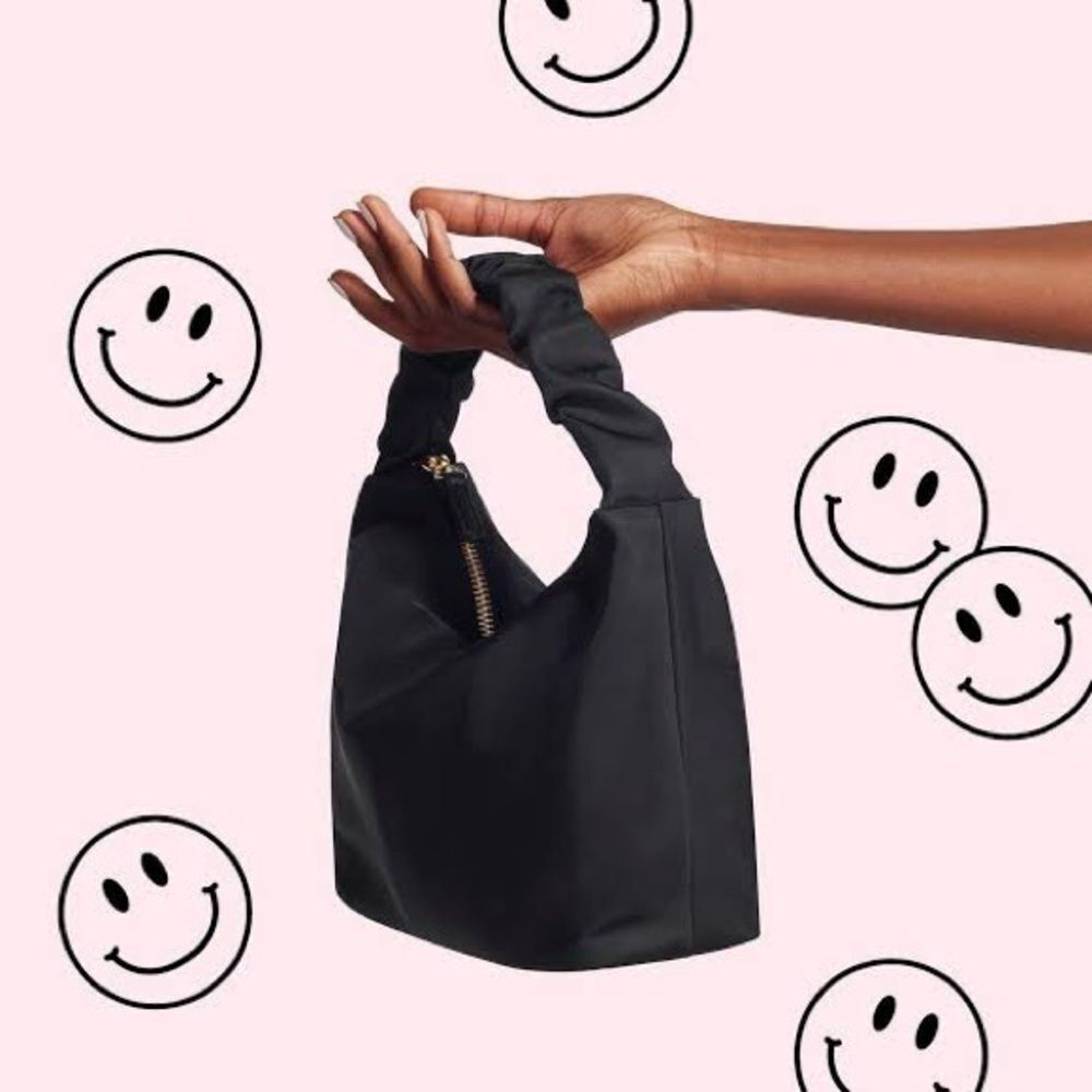 Stoney Clover Lane Black Scrunch Handle Bag